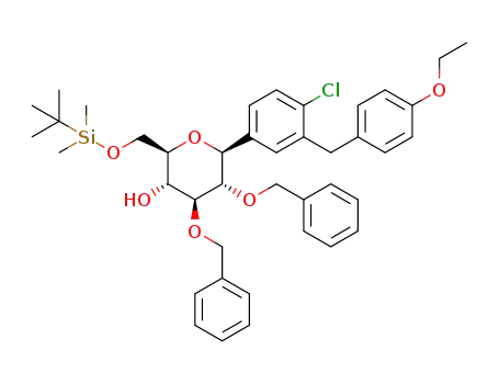 (2R,3R,4S,5S,6S)-4,5-dibenzyloxy-2-[(tert-butyl(dimethyl)silyl)oxymethyl]-6-[4-chloro-3-[(4-ethoxyphenyl)methyl]phenyl]tetrahydropyran-3-ol