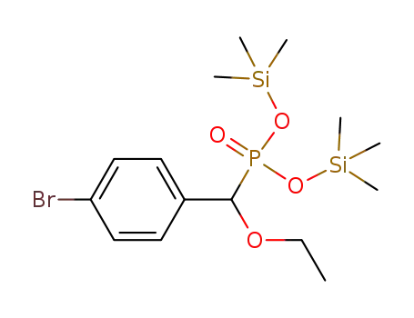 bis(trimethylsilyl) 4-bromophenyl(ethoxy)methylphosphonate