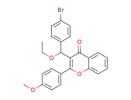 3-[(4-bromophenyl)(ethoxy)methyl]-2-(4-methoxyphenyl)-4H-chromen-4-one