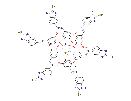 hexa[2-methoxy-4-(2-mercapto-benzimidazol-5-yl-iminomethyl)phenoxy]cyclotriphosphazene
