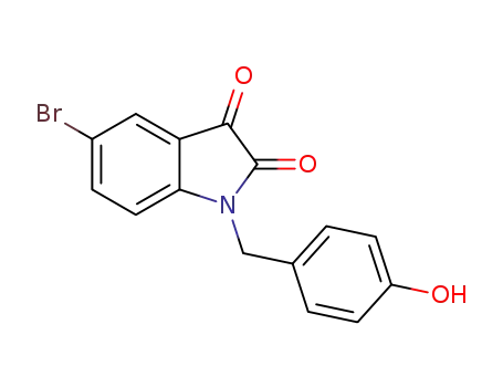 N-(4-hydroxyphenylmethyl)-5-bromoindol-2,3-dione
