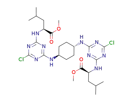 N,N'-di{4-chloro-6-[(2S)-methoxycarbonyl-4-methylbutylamino]-1,3,5-triazine-2-yl}1,4-cyclohexanediamine