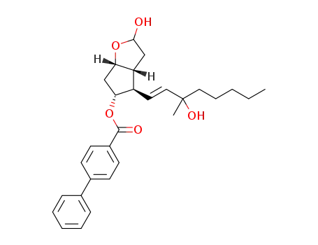 [1,1'-bisphenyl]-4-carboxylic acid (3aR,4R,5R,6aS)-hexahydro-2-hydroxy-4-[(1E)-3-hydroxy-3-methyl-1-octen-1-yl]-2H-cyclopenta[b]furan-5-yl ester