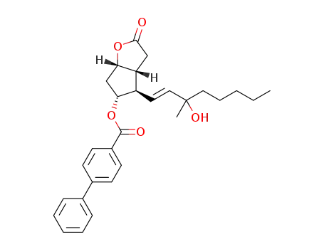 [1,1'-bisphenyl]-4-carboxylic acid (3aR,4R,5R,6aS)-hexahydro-2-oxo-4-[(1E)-3-hydroxy-3-methyl-1-octen-1-yl]-2H-cyclopenta[b]furan-5-yl ester