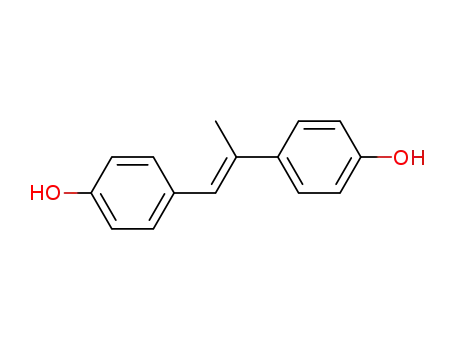 Molecular Structure of 35752-78-4 (Phenol, 4,4'-[(1E)-1-methyl-1,2-ethenediyl]bis-)