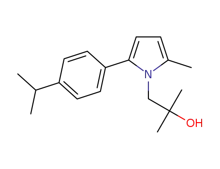 1-(2-(4-isopropylphenyl)-5-methyl-1H-pyrrol-1-yl)-2-methylpropan-2-ol