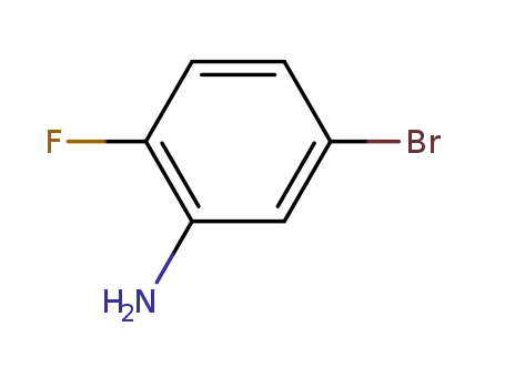 Molecular Structure of 2924-09-6 (5-BROMO-2-FLUOROANILINE)