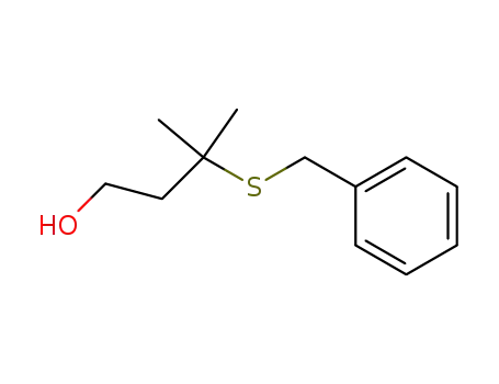Molecular Structure of 74252-98-5 (1-Butanol, 3-methyl-3-[(phenylmethyl)thio]-)
