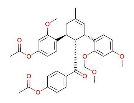 4-(4''-acetoxy-2'',4-dimethoxy-2-(methoxymethoxy)-5'-methyl-1',2',3',4'-tetrahydro-[1,1':3',1''-terphenyl]-2'-carbonyl)phenyl acetate