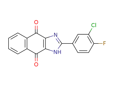 2-(3-chloro-4-fluorophenyl)-1H-naphtho[2,3-d]imidazole-4,9-dione