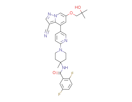 N-(1-(5-(3-cyano-6-(2-hydroxy-2-methylpropoxy)pyrazolo[1,5-a]pyridin-4-yl)pyridin-2-yl)-4-methylpiperidin-4-yl)-2,5-difluorobenzamide