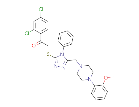 1-(2,4-dichlorophenyl)-2-[(5-{[4-(2-methoxyphenyl)piperazin-1-yl]methyl}-4-phenyl-4H-1,2,4-triazol-3-yl)thio]ethanone