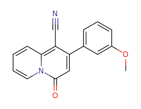 2-(3-methoxyphenyl)-4-oxo-4H-quinolizine-1-carbonitrile