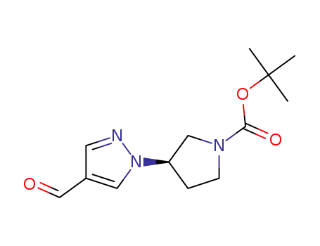 (R)-tert-butyl 3-(4-formyl-1H-pyrazol-1-yl)pyrrolidine-1-carboxylate