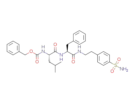 benzyl ((S)-4-methyl-1-oxo-1-(((S)-1-oxo-3-phenyl-1-((4-sulfamoylphenethyl)amino)propan-2-yl)amino)pentan-2-yl)carbamate