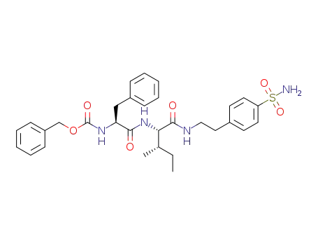 benzyl ((S)-1-(((2S,3S)-3-methyl-1-oxo-1-((4-sulfamoylphenethyl)amino)pentan-2-yl)amino)-1-oxo-3-phenylpropan-2-yl)carbamate
