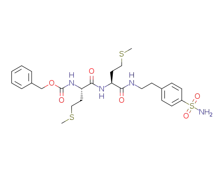 benzyl ((S)-4-(methylthio)-1-(((S)-4-(methylthio)-1-oxo-1-((4-sulfamoylphenethyl)amino)butan-2-yl)amino)-1-oxobutan-2-yl)carbamate