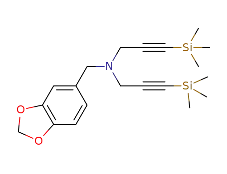 N-(benzo[d][1,3]dioxol-5-ylmethyl)-3-(trimethylsilyl)-N-(3-(trimethylsilyl)prop-2-yn-1-yl)prop-2-yn-1-amine