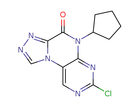 7-chloro-5-cyclopentyl-[1,2,4]triazolo[4,3-f]pteridin-4(5H)-one