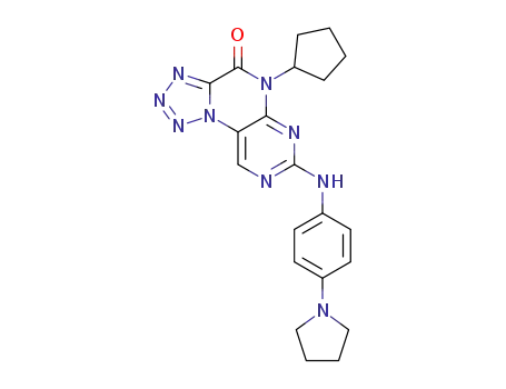 5-cyclopentyl-7-((4-(pyrrolidin-1-yl)phenyl)amino)tetrazolo[1,5-f]pteridin-4(5H)-one