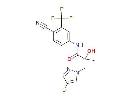 N-(4-cyano-3-(trifluoromethyl)phenyl)-3-(4-fluoro-1H-pyrazol-1-yl)-2-hydroxy-2-methylpropanamide