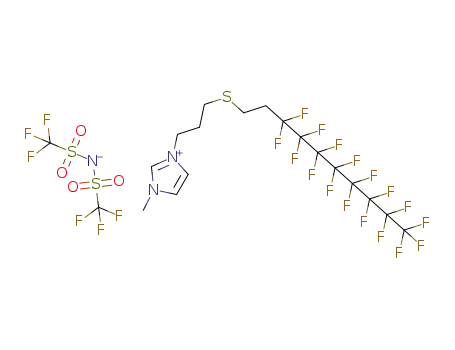 1-methyl-3-[3-(1H,1H,2H,2H-perfluorodecylthio)propyl]imidazolium bis(trifluoromethanesulfonyl)imide
