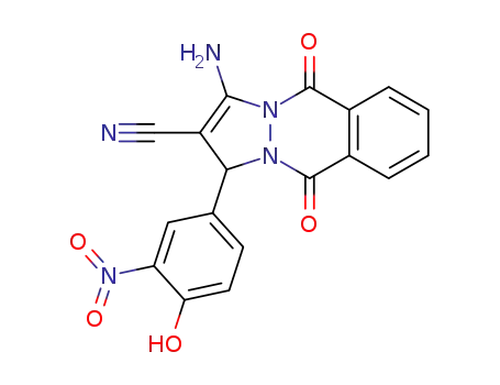 3‐amino‐1‐(4‐hydroxy‐3‐nitrophenyl)‐5,10‐dioxo‐5,10‐dihydro‐1H‐pyrazolo[1,2‐b]phthalazine‐2‐carbonitrile