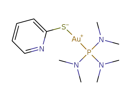 [Au(2-mercaptopyridine)hexamethylphosphorous triamide]