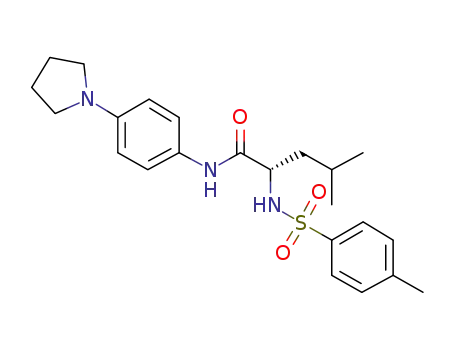 (S)-4-methyl-2-(4-methylphenylsulfonamido)-N-(4-(pyrrolidin-1-yl)phenyl)pentanamide