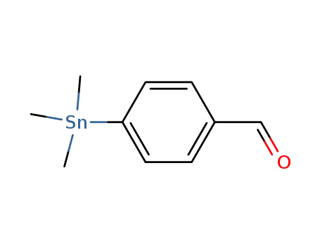 Molecular Structure of 65488-26-8 (Benzaldehyde, 4-(trimethylstannyl)-)