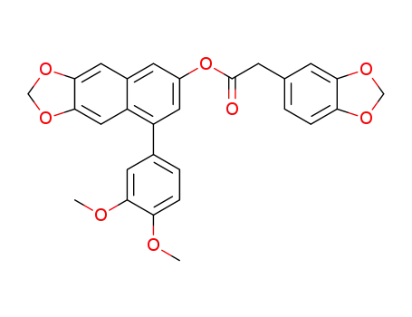benzo[1,3]dioxol-5-ylacetic acid 8-(3,4-dimethoxyphenyl)naphtho[2,3-d][1,3]dioxol-6-yl ester