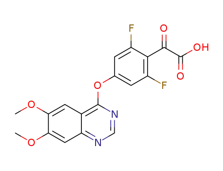 (4-((6,7-dimethoxyquinazolin-4-yl)oxy)-2,6-difluorophenyl)-2-oxoacetic acid