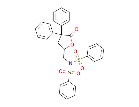 N-((5-oxo-4,4-diphenyltetrahydrofuran-2-yl)methyl)-N-(phenylsulfonyl)benzenesulfonamide