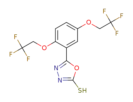5-(2,5-bis(2,2,2-trifluoroethoxy)phenyl)-1,3,4-oxadiazole-2-thiol