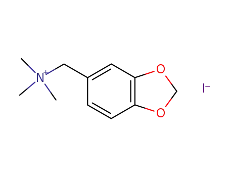 Molecular Structure of 112101-21-0 (1,3-Benzodioxole-5-methanaminium, N,N,N-trimethyl-, iodide)