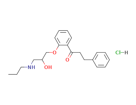 1-[2-[2-hydroxy-3-(propylamino)propoxy]phenyl]-3-phenylpropan-1-one hydrochloride