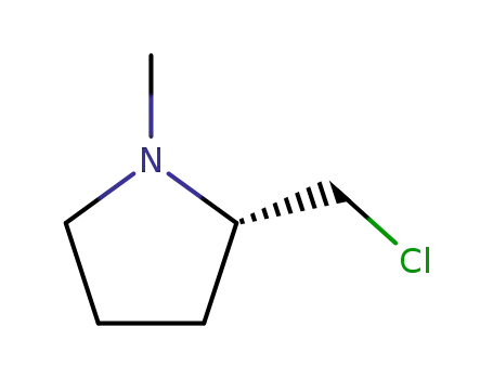 Molecular Structure of 137892-92-3 ((S)-2-ChloroMethyl-1-Methyl-pyrrolidine)