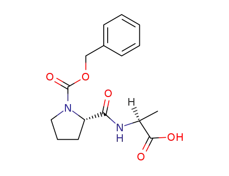 Molecular Structure of 14030-00-3 (Z-PRO-ALA-OH)