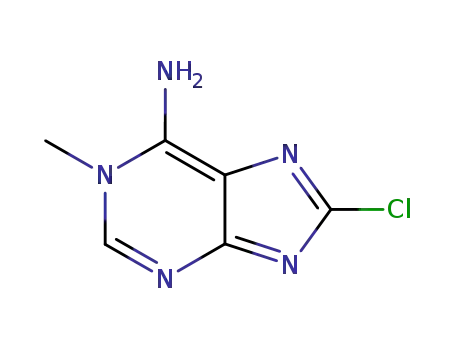 Molecular Structure of 92001-48-4 (1H-Purin-6-amine, 8-chloro-1-methyl-)