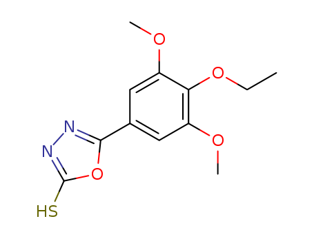 1,3,4-Oxadiazole-2(3H)-thione,5-(4-ethoxy-3,5-dimethoxyphenyl)- cas  63698-51-1