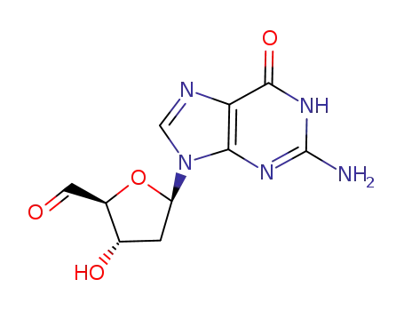 (2S,3S,5R)-5-(2-amino-6-oxo-1H-purin-9(6H)-yl)-3-hydroxytetrahydrofuran-2-carbaldehyde