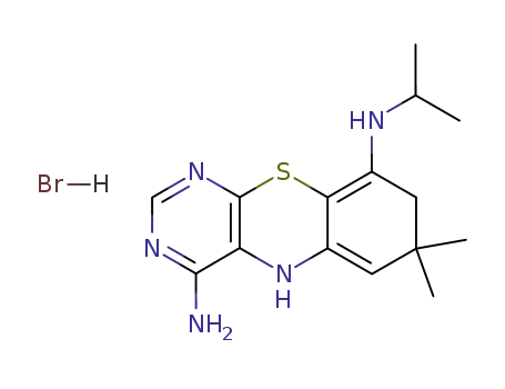 N8-Isopropyl-6,6-dimethyl-6,10-dihydro-7H-9-thia-1,3,10-triaza-anthracene-4,8-diamine; hydrobromide
