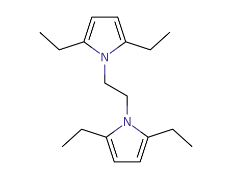 Molecular Structure of 123147-22-8 (1,1'-(1,2-ETHANEDIYL)-BIS-2,5-DIETHYLPYRROLE)