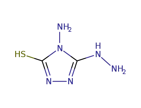 Molecular Structure of 1750-12-5 (4-Amino-3-hydrazino-1,2,4-triazol-5-thiol)