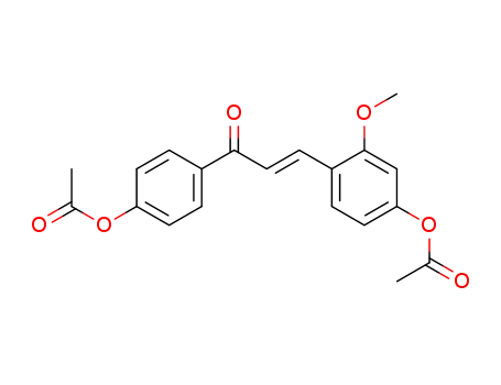 (E)-4-(3-(4-acetoxy-2-methoxyphenyl)acryloyl)phenyl acetate
