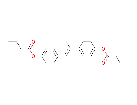 bis-n-butanoyloxy(1,4-phenylene, methylvinylene-1,4-phenylene)