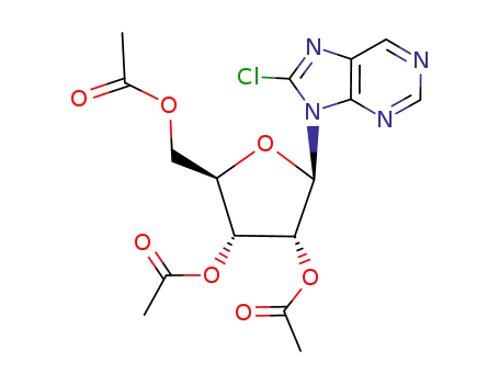 8-chloro-9-(2,3,5-tri-O-acetyl-β-D-ribofuranosyl)purine