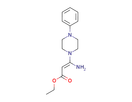 ethyl 3-amino-3-(4-phenylpiperazino)propenoate