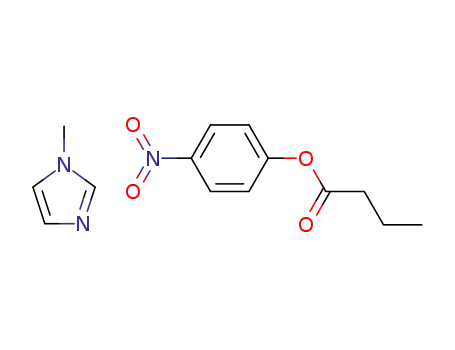 Butyric acid 4-nitro-phenyl ester; compound with 1-methyl-1H-imidazole