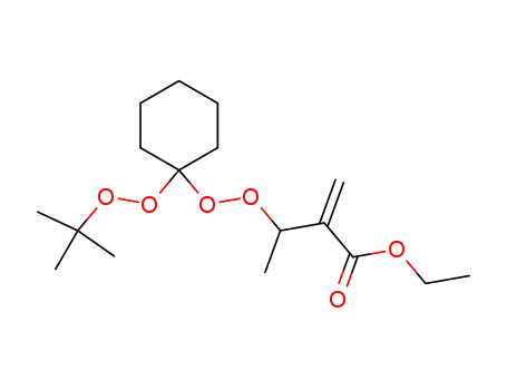 ethyl 2-<1-<<1-(tert-butylperoxy)-1-cyclohexyl>peroxy>ethyl>propenoate